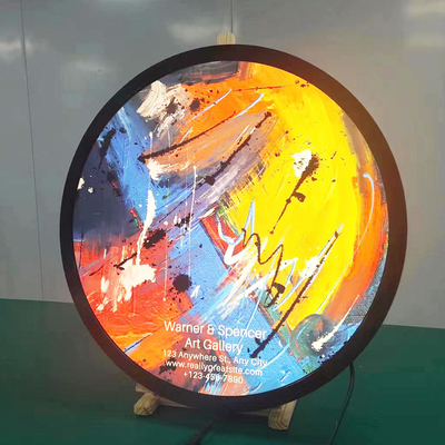 ITD 23.6''affichage LCD AIO à écran tactile rond haute luminosité 1920×1080 de qualité industrielle pour une application en extérieur, telle que totem extérieur, kiosque extérieur, automatisation d'usine, militaire, transport.