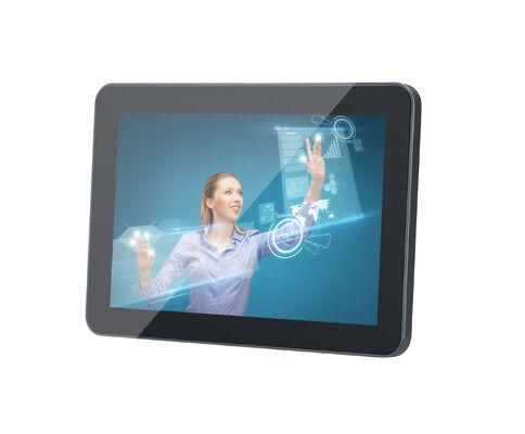 8'' Zero Bezel Die-Cast Aluminum Chassis PCAP Touch Optical Bonding Panel PC 