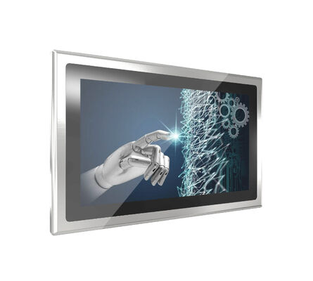 21.5" IP69K Panel PC Stainless Steel Yoke Mount Waterproof Panel PC industrial touch screen computer