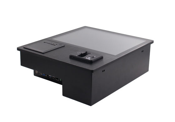 PCAP Multi Touch Screen Industrial PC 350nits With RFID Reader Thermal Printer